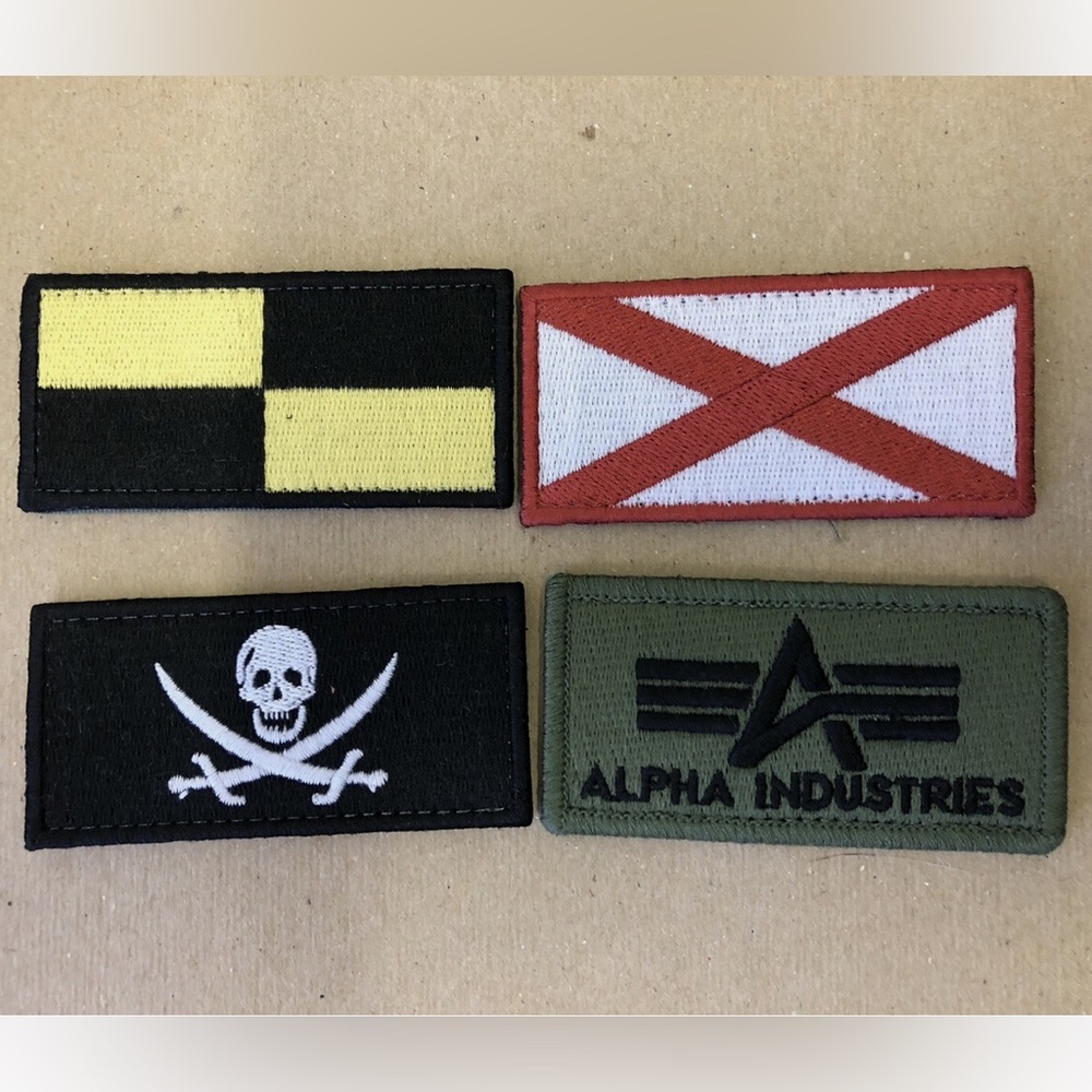 Alpha Industries Custom Patches Flight Bomber Jacket Set of Four